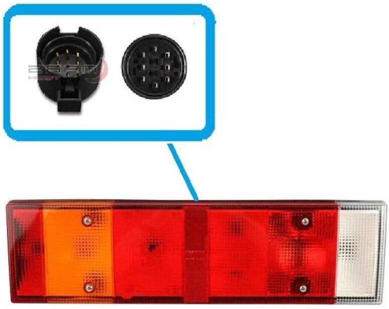 Rücklicht links Iveco Eurocargo EuroTech Stralis EuroTrakker, OE 1522278, 99463244, 99463248, 99491940, mit Anschluss hi...