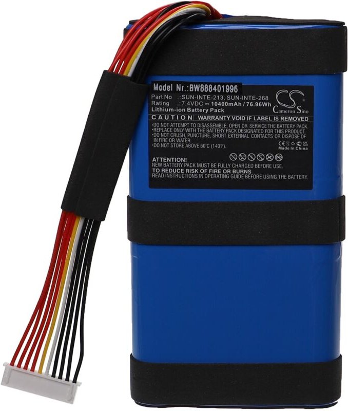 Akku Ersatz für jbl SUN-INTE-268, SUN-INTE-213 für Lautsprecher Boxen Speaker (10400 mAh, 7,4 v, Li-Ion) - Vhbw