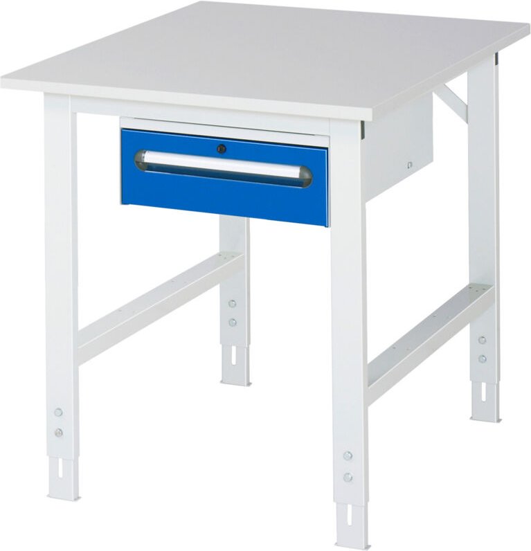 Rau Arbeitstisch Tom höhenverstellbar KM02, B750xT1000xH760-1080mm, M-Platte-22mm