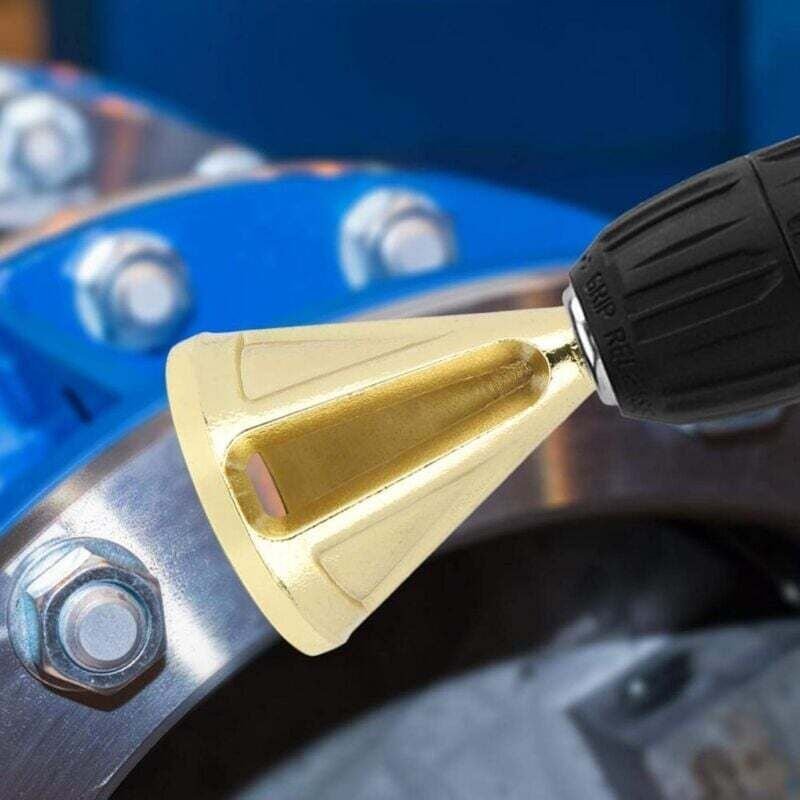 Vtizikl Outil de chanfreinage , outil de chanfreinage externe à tige triangulaire pour l'ébavurage de pièces (manche hex...