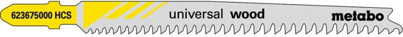 Metabo - 25 Stichsägeblätter 'universal wood' 91 mm, progressiv, hcs, Type 23675