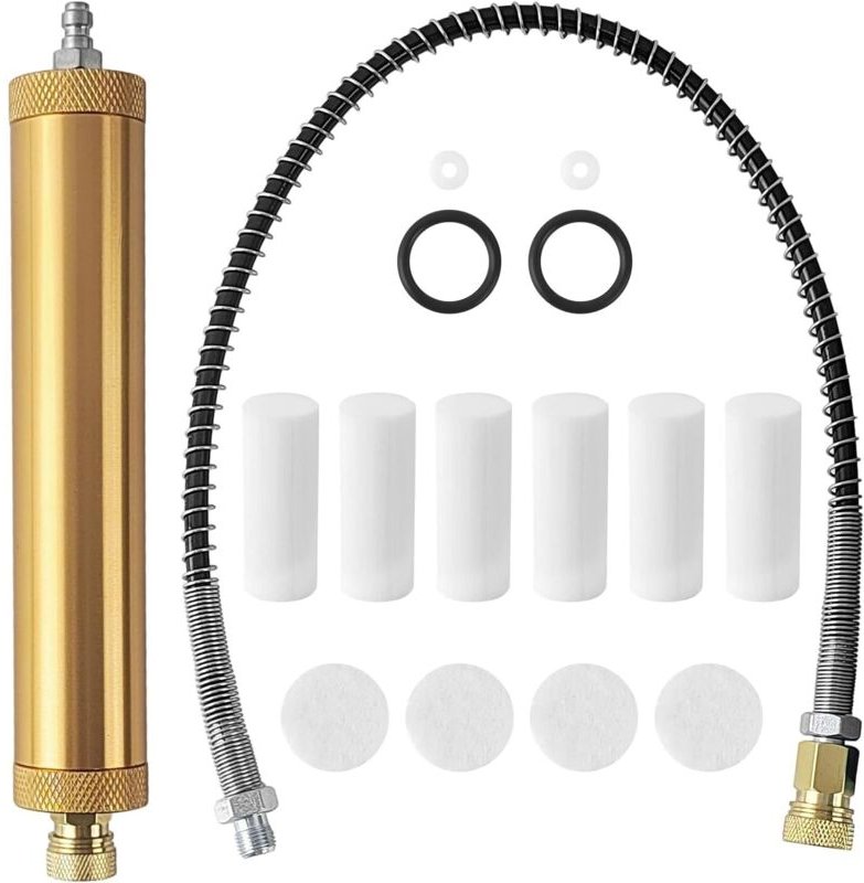 Pack of 16 Air Compressor Filter Kit, PCP Air Filter Pump, Water and Oil Separator Compressor Water Separator, Oil Water...