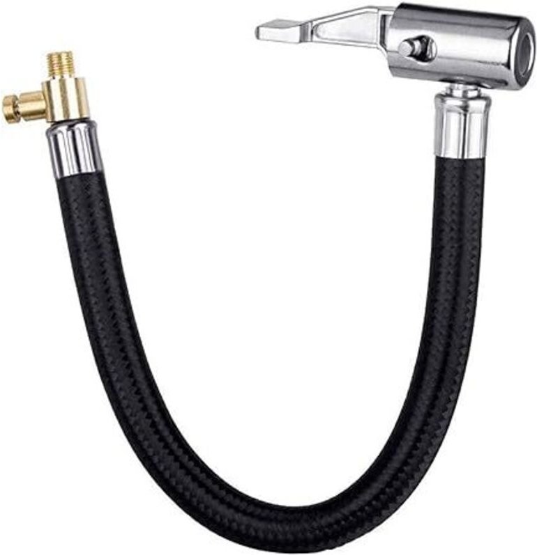 Reifenpumpe, Reifenschlauch, Ventilverlängerung, Ventilkappe, Ventilverlängerung, Ventilverlängerung, Reifenschlauch,