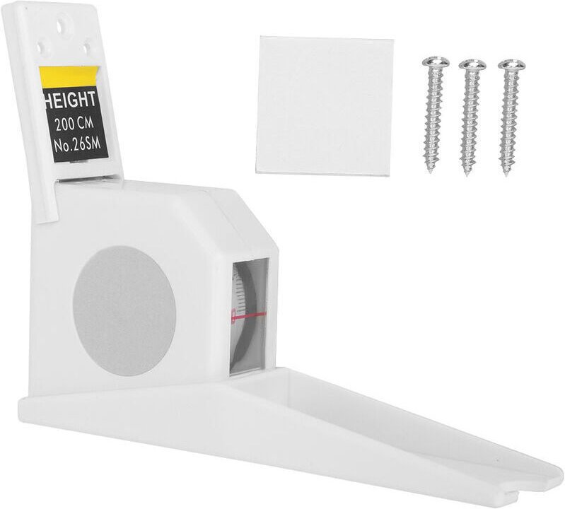 Kompaktes, 2 Meter langes Wandstadiometer mit Wandhalterung zur Höhenmessung für Kinder und Erwachsene, ideal für Zuhaus...