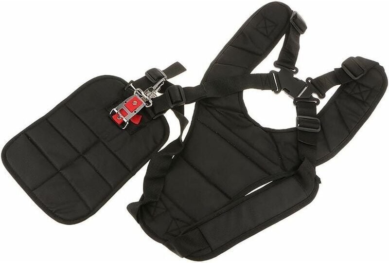 SNQ - Doppelter Schultergurt für Freischneider, Rasenmäher Husqvarna Echo, Schwarz