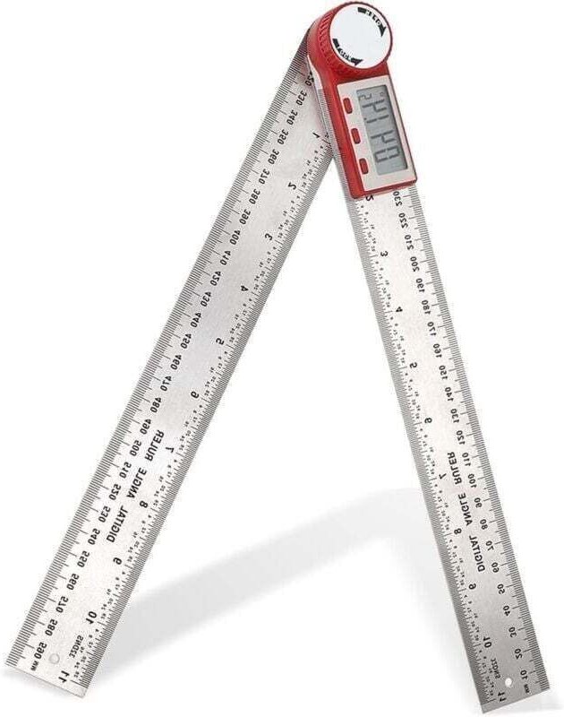 Digitaler Winkelmesser, 0-360° digitaler Neigungsmesser aus Edelstahl mit LCD-Anzeige für Holzbearbeitung, Bau und Repar...