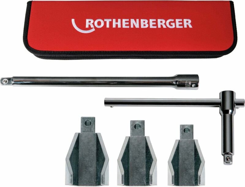ROTHENBERGER Standhahnmuttern-Set, SW27-36, mit Griff und Verlängerung - 100109