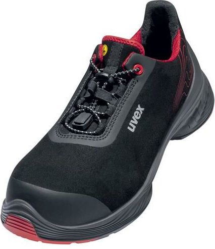 Uvex 6838444 1 G2 Halbschuhe S3 68384 schwarz, rot Weite 14 Größe 44