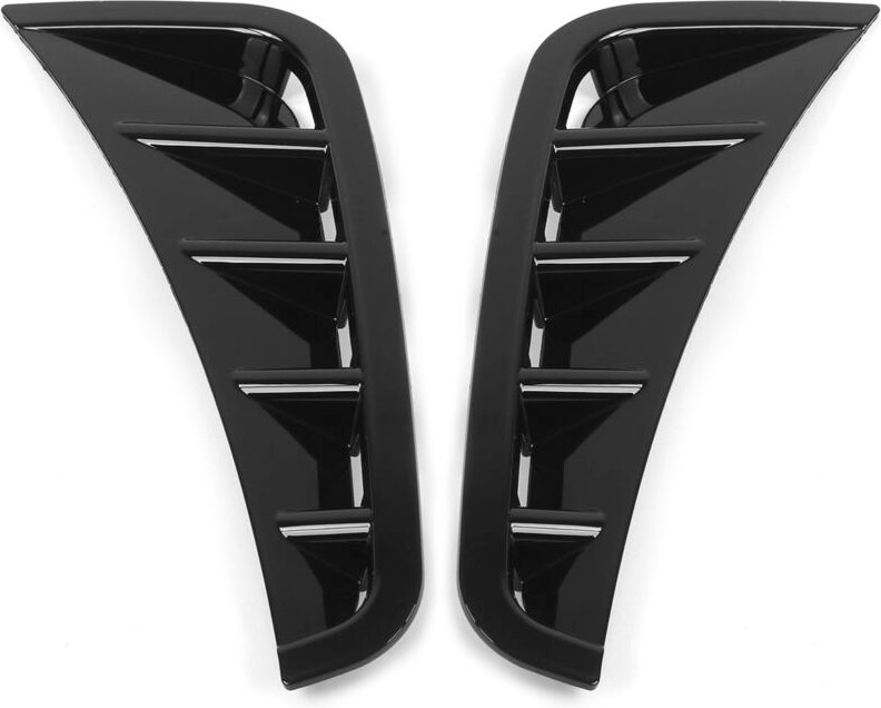 Eosnow Schwarze Frontstoßstange Canard Autospoilerflügel-Anpassungen Ersatz für Benz C-Klasse W205 AMG Line 2019+