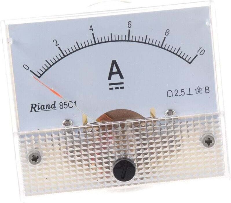 Analoges Gleichstrom-Amperemeter 0-10A Rechteckiges Gehäuse 85C1