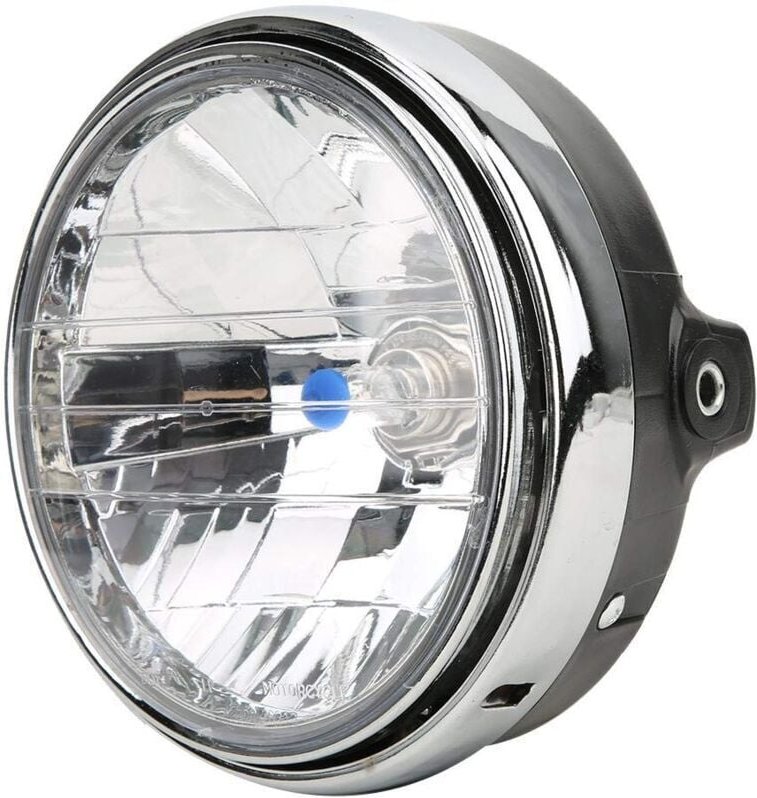 Motorradscheinwerfer, Retro-Motorradscheinwerfer passend für CB400/Hornet 250/VTEC (Klarglas)