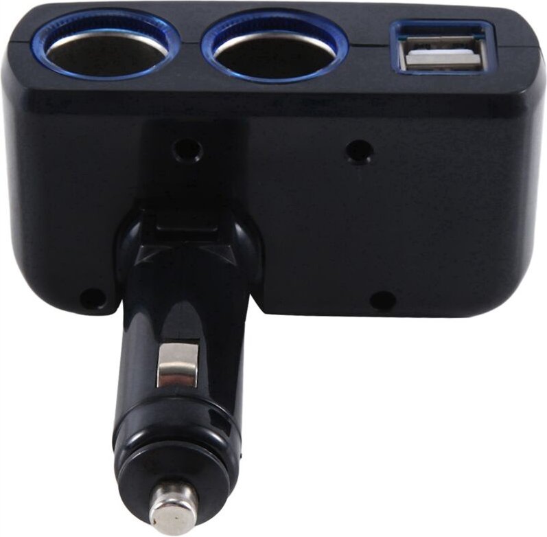 SD-1918 Feuerzeug One Point Two Points Appliance Dual-USB-AutoladegeräT Multifunktionales AutoladegeräT, Schwarz