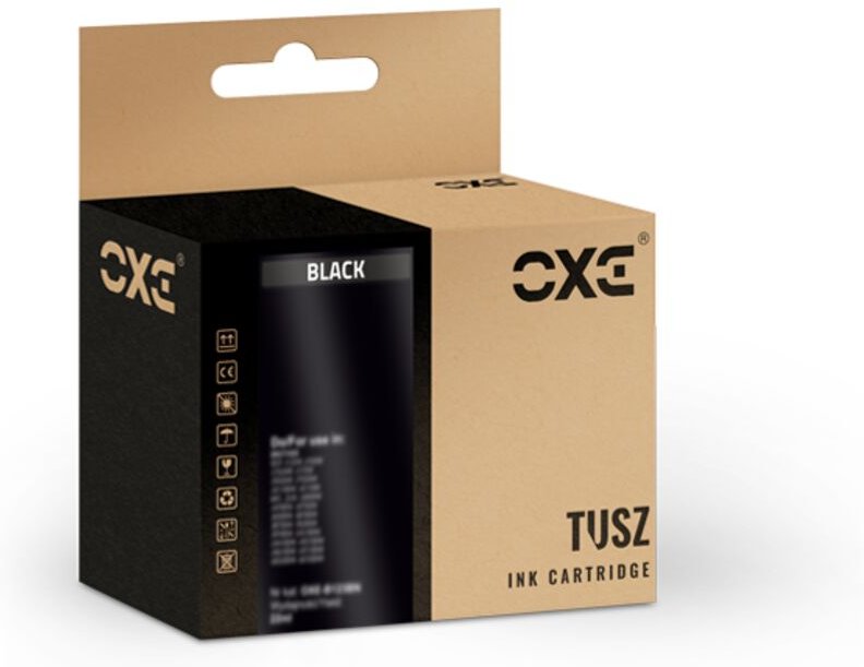 OXE Schwarze HP 305XL Tintenpatrone, wiederaufbereiteter Ersatz, 3YM62AE (zeigt den Tintenfüllstand an) (Produkt funktio...