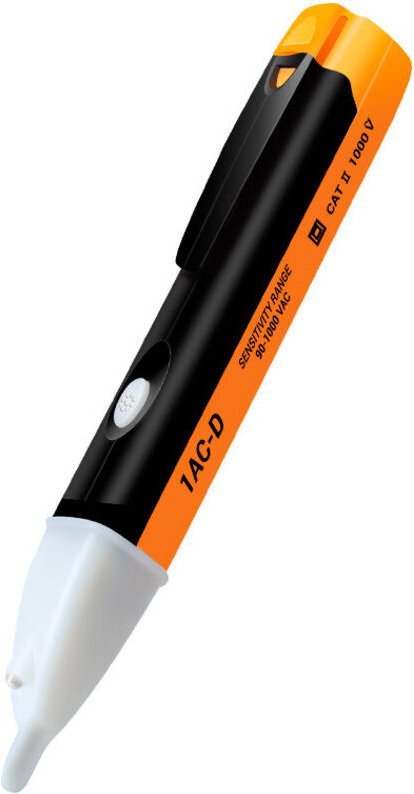 Berührungsloser Multifunktions-Spannungsprüferstift, gelb, zur Prüfung elektrischer Stromkreise, 1 Stück