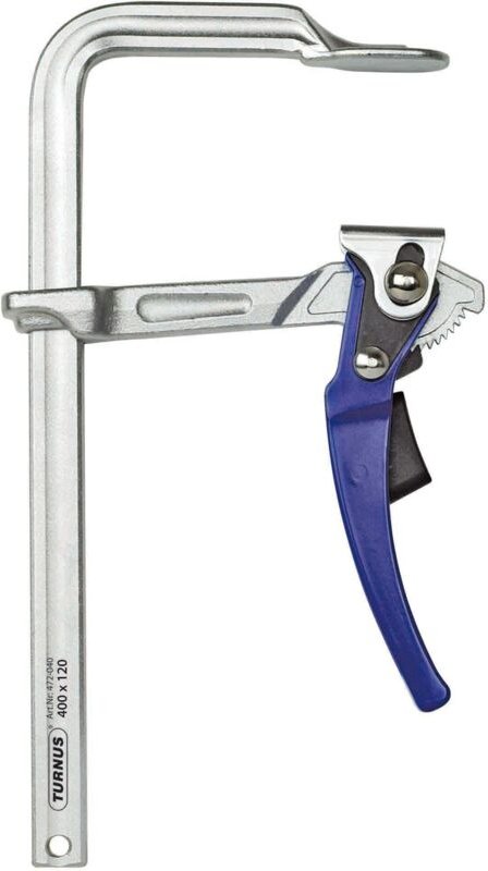 Turnus 472H1000-120 - Anziehenschraube mit schnellem Actionhebel Typ Grip 1000x120 mm Riel 27x13 mm