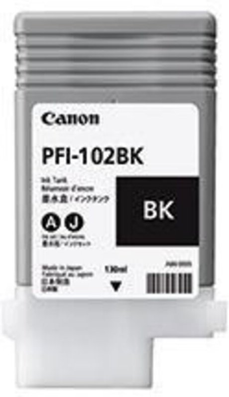Tintenpatrone Originalzubehör PFI-102BK ca. 740 Seiten schwarz 130ml
