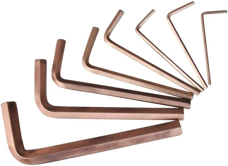 Ks Tools BRONZEplus Innensechskant-Winkelstiftschlüssel-Satz lang 8-teilig