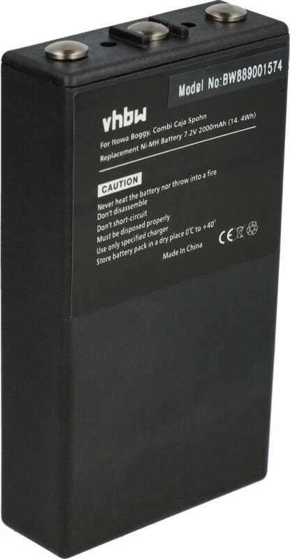 Vhbw - Akku kompatibel mit Itowa Boggy, Combi Caja Spohn Industrie-Funkfernsteuerung Fernbedienung (2000 mAh, 7,2 v, NiM...