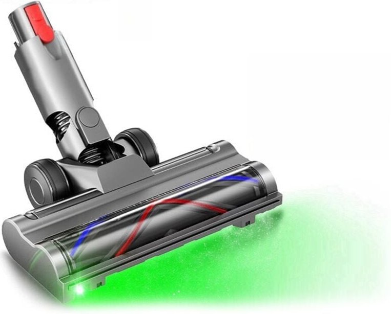 Staubsaugeraufsatz für V10 Slim V12 Floor Soft Roller Bürstenkopf mit LED-Staublichtern Hartholz