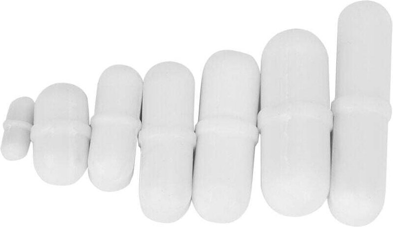 7-teiliges Set PTFE-Magnetrührstäbe für Labormischer, praktisches Werkzeug für Wissenschaftler, widerstandsfähig