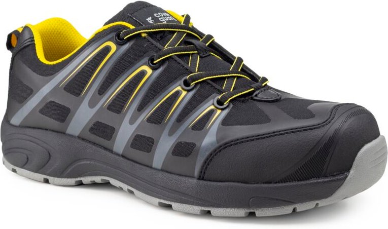 Sicherheitsstiefel niedrig ALUNI S3 - Schwarz/Gelb 43