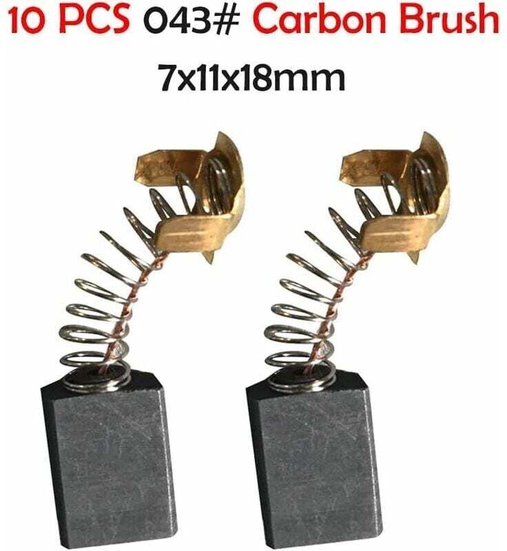 Packung mit 10 Kohlebürsten für Elektromotoren, Kohlebürsten für Winkelschleifer, elektromechanische Bürsten-Elektrowerk...