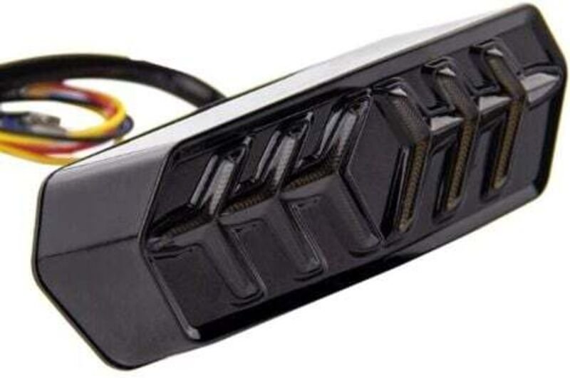 Motorrad-Rücklicht 12V wasserdicht integriert DRL Bremslicht Blinker für H-onda MSX/GROM125 CB650F CBR650F CTX700N YG125...