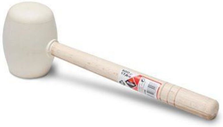 Gummihammer Weiß Rundspitze 500 g Rubi 66906