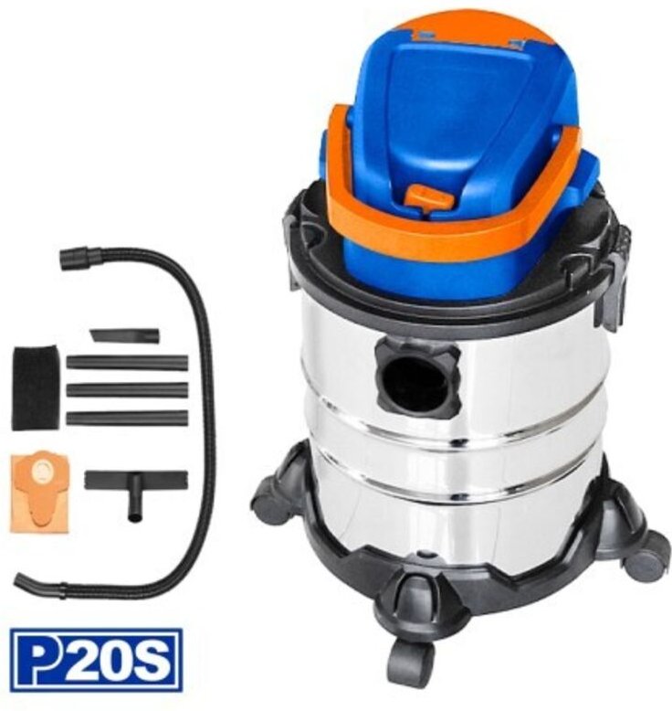 WADFOW 20L Nass- und Trocken-Akku-Staubsauger