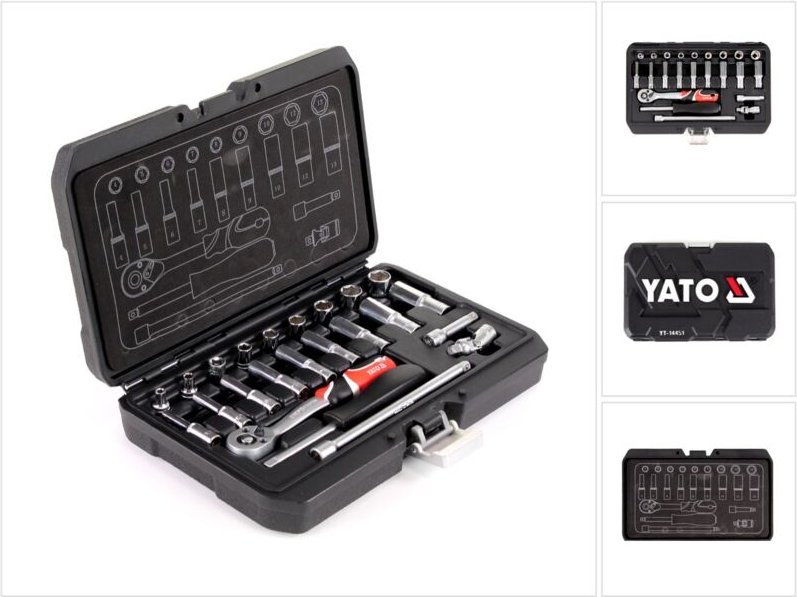 23-Teiliger Werkzeugsatz 1/4" - Yt-14451