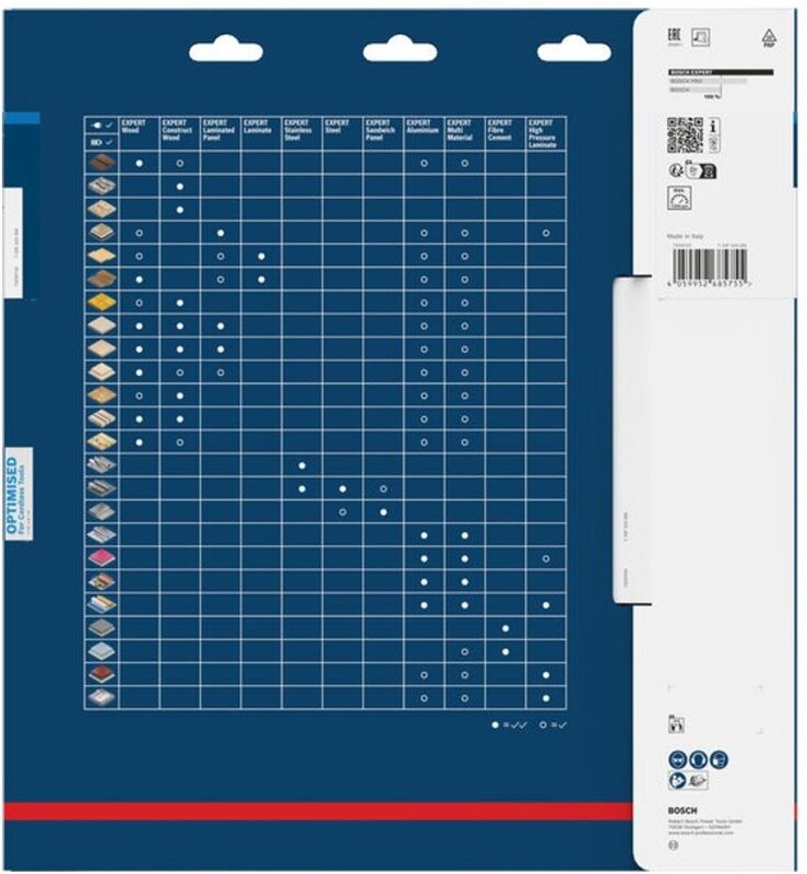 Bosch EXPERT Kreissägeblatt Aluminium cordless, 305 x 2,4/1,8 x 25,4 mm, Z80