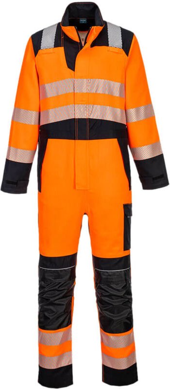 Modaflame Pw3 Hv Overall - Größe S - Orange/Schwarz - Portwest
