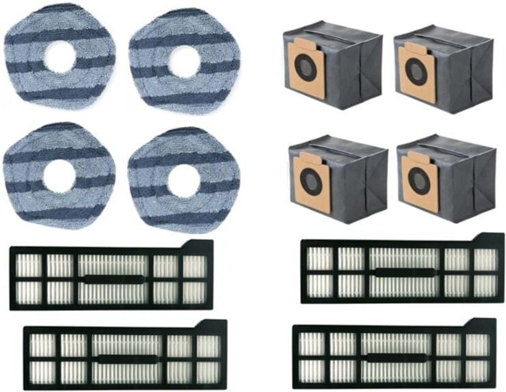 12PCS Für X10 Pro Omni Roboter Staubsauger Ersatz Teile Staub Tasche