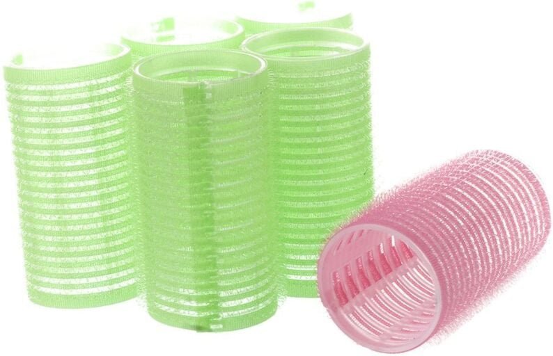 6x Große Lockenwickler mit Selbstgriff zur Befestigung an DIY-Lockenwicklern, 3 cm