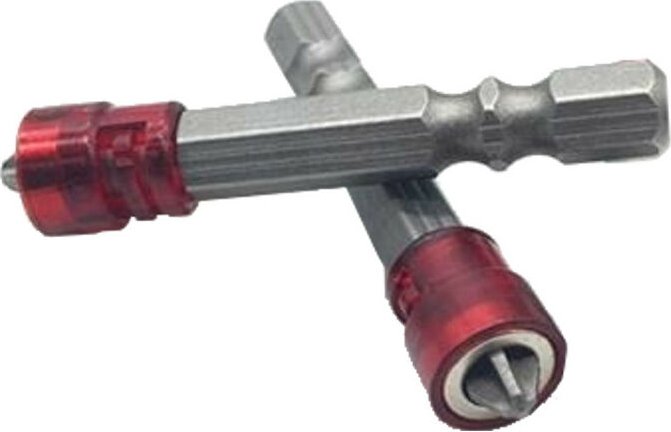 2x Trade-shop Kreuz-Bits / Schraubendreher-Bits PH2 50mm 1/4' hex mit Magnet für Akkuschrauber Bohrmaschine Schraubendre...