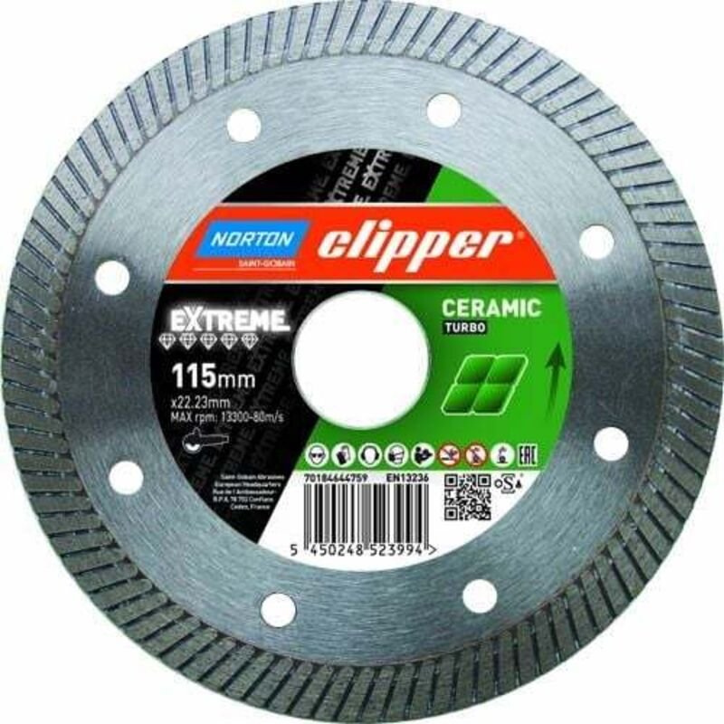Norton Clipper Extreme Ceramic Turbo- 180 22,2 mm Super Gres XT