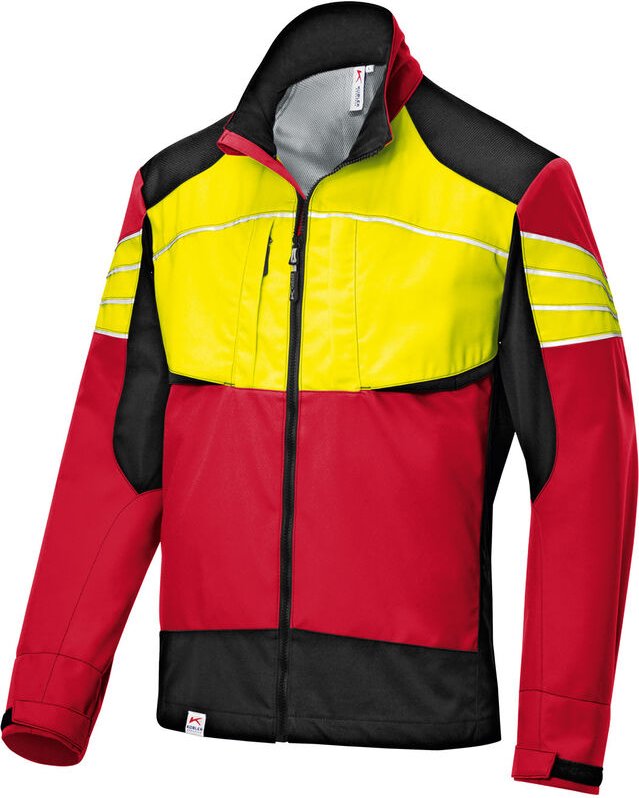 Kübler Jacke FOREST Ultrashell rot/warngelb Gr. XL