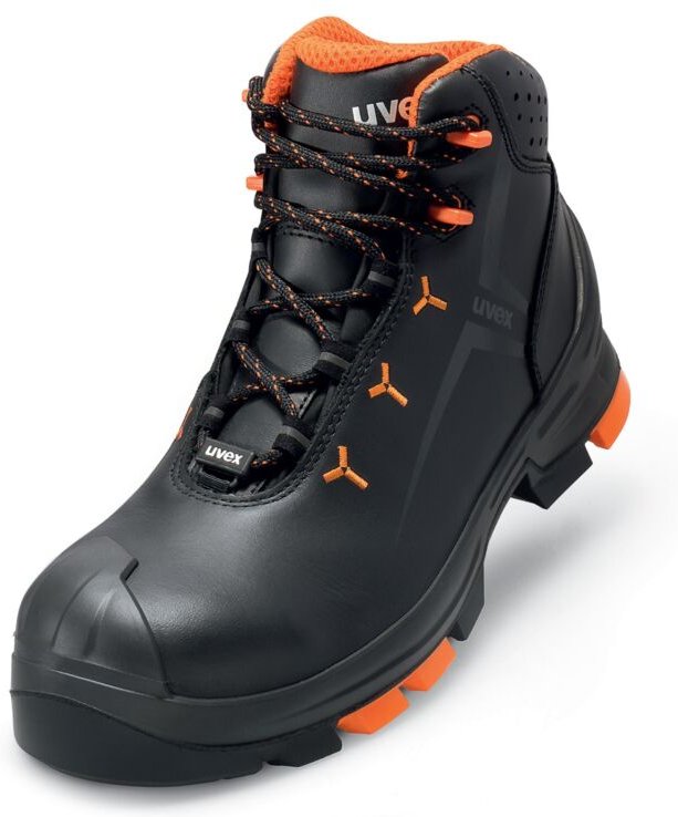 Uvex Sicherheitsstiefel S3 SRC uvex 2 aus Leder, uvex xenova Kunststoffkappe, Weite 12, Größe 36