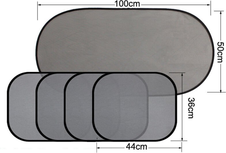 Eosnow 5 Stück Auto Auto Sonnenschutz Styling Visier Fenster Saugnapf Vorhang Sonnenschutz