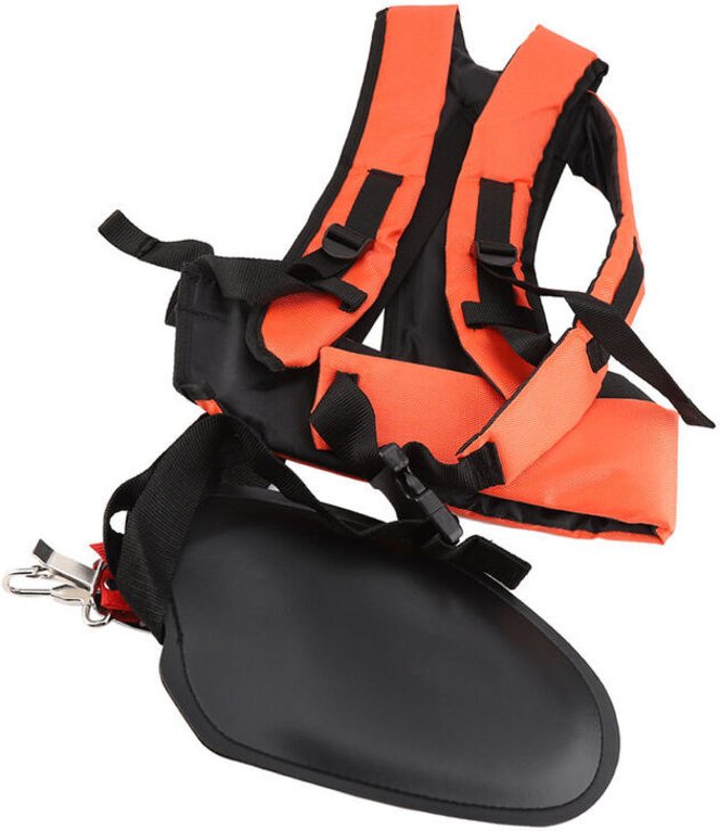 Vtizikl harnais de débroussailleuse universelle, Sangle double harnais Rembourré Ajustable pour débroussailleuse et coup...