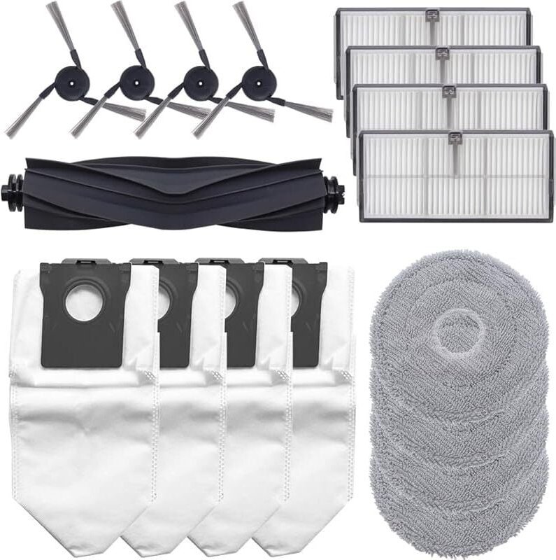 FOREHILL 17-teiliges Zubehörset für die Saugroboter Dreame X40 Ultra / X40 Ultra Complete / L40 Ultra. 1 Hauptbürste, 4 ...