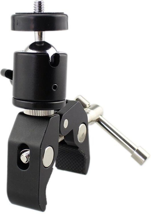 DSLR Kugelkopf Schuhhalterung Kamera Kugelhalterung Klemme 1/4 -20 Stativkopf HeißSchuhadapter und Coole Superklemme