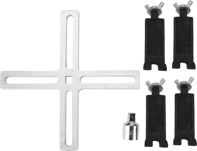 Tankdeckelschlüssel, 4-Backen-Tankdeckelschlüssel, verstellbarer Kraftstoffpumpenschlüssel, Demontagewerkzeug