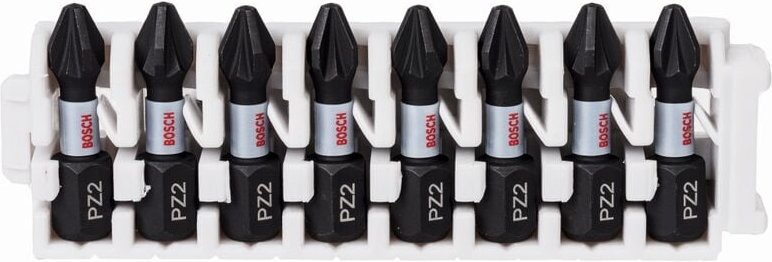 Bosch - Impact Control Schrauberbit-Set 8-tlg. PZ2 25 mm Bit Schrauber 2608522325
