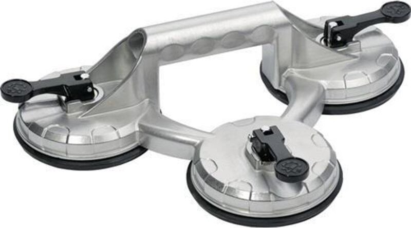 Promat - Saugheber Tragfähigkeit 100 kg Kopf-Ø 118 mm 3 Köpfe Alu