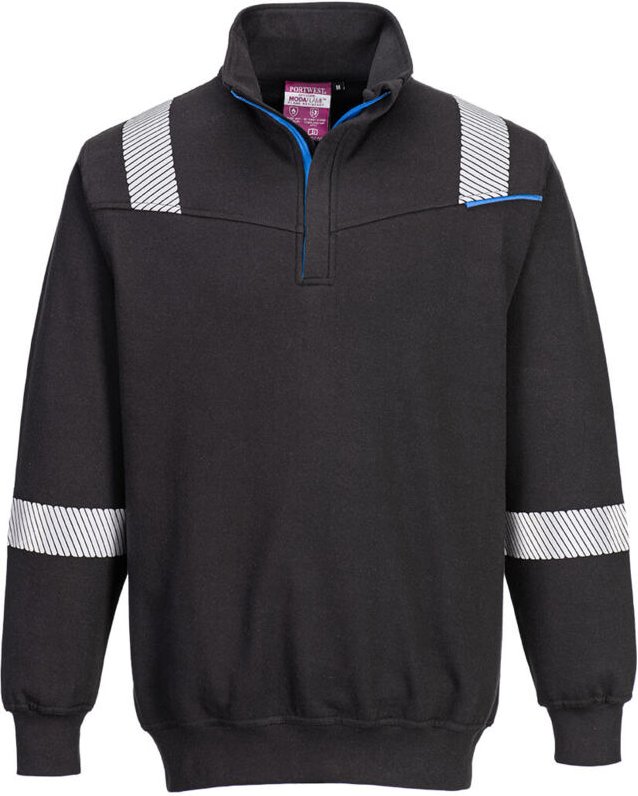 Feuerhemmender Sweat Wx3 - S - Schwarz - Portwest