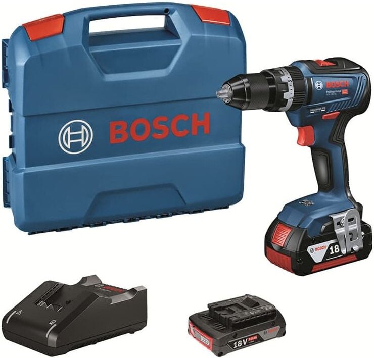 Bosch Akku-Schlagbohrschrauber GSB 18 V-55, Ausführung: 0615990L99, 2xAkku/L-Case