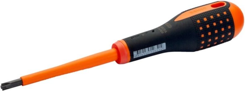 Bahco Nach VDE isolierter ERGO-Schraubendreher mit Dreikomponenten-Griff für Schlitz- und Pozidriv-Schrauben, 6 mm/PZ2, ...