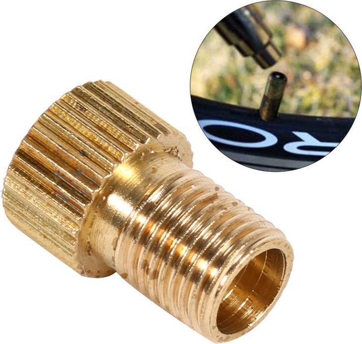Zoternen - 1PC Fahrrad Ventil Adapter Konvertieren Fahrrad Schlauch Luft Pumpen Kopf Stecker Reifen Gas Für Rennrad