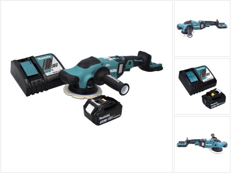 Makita DPO 600 RT1 Akku Exzenterpolierer 18 V 150 mm XPT Brushless + 1x Akku 5,0 Ah + Ladegerät